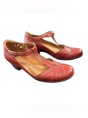 1155/ Rockport Cobb Hill Angelina Women’s Dress Pump Shoe in Boudreaux Red Sz 9M